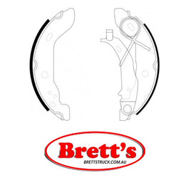FN0555 BRAKE SHOE SET OF 4 SHOES NiBK JNBK REAR FOR MERCEDES-BENZ A-Class : A 160 Rear Axle Brake    Jun 97~Aug 04    1.6 L    W168    M 166.960    KW:75 Rear Axle Brake    Mar 98~Aug 04    1.7 L    W168    OM 668.940