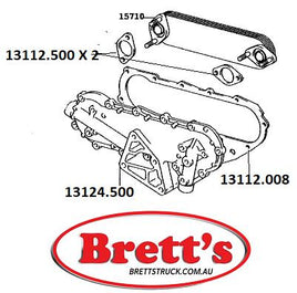 SPEC 13124.500 COVER OIL COOLER DAIHATSU V11#  V116 V118 V119 DELTA 14B 3.7L 8/1988-  TOYOTA BU100 1995- DYNA 3B 3.4L 1995-2001 TOYOTA BU110 1995- DYNA 3B 3.4L 1995-2001 -