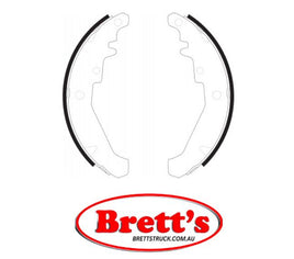 FN0580 BRAKE SHOE SET OF 4 SHOES NiBK JNBK REAR  FOR FIAT    77362454 FORD (EUROPE)    7078585