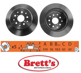 RN1225 DISC ROTOR NiBK JNBK NIBK REAR FOR TOYOTA Altezza Rear Axle Rotor    Jun 01~Jul 05    3.0 L    JCE10W    2JZ-GE    Pos:Left/Right Rear Axle Rotor    Jun 01~Jul 05    3.0 L    JCE15W    2JZ-GE