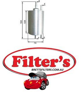FS0074 FUEL FILTER  AUDI A4 1.8L 2001-2009 B6 B7  Petrol. 4Cyl  AVJ BFB MPFI  DOHC 20V  Inc Turbo  Quattro  AUDI A4  Fuel Supply Sys    Jun 02~Jun 08    1.8 L    8E2    BEX Fuel Supply Sys    Jun 02~Jun 08    1.8 L    8E2