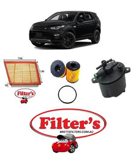 KIT1921 FILTER KIT LANDROVER  LAND ROVER DISCOVERY SPORT SD4 LC L550 4/2015-8/2016 4 Door SUV 2.2 litre 2.2L DIESEL  224DT I4 16v DOHC Turbo MPFI 140KW AWD AT GREAT BRITAIN    OIL FUEL AIR FILTER SET
