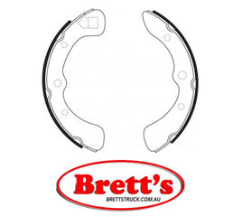 FN0009 BRAKE SHOE SET OF 2 OR 4 SHOES NiBK JNBK FRONT REAR HANDBRAKE FOR DAIHATSU    04495-87201-000 DAIHATSU    04495-87502 DAIHATSU    04495-87502-000 DAIHATSU    04495-87503 DAIHATSU    04495-87503-000 DAIHATSU    04495-87504