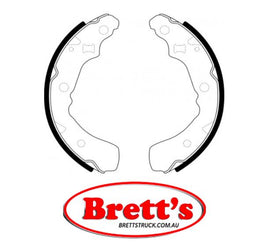 FN0024 BRAKE SHOE SET OF  4 SHOES NiBK JNBK REAR FOR DAIHATSU Mira Aug 85~Mar 89    0.55 L    L70V    EB Mar 90~Aug 93    0.66 L    L220S    EF-###     Mar 90~Sep 94    0.66 L    L200S    EF-### Mar 90~Sep 94    0.66 L    L200V    EF-###