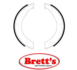 FN0527 BRAKE SHOE SET OF  4 SHOES NiBK JNBK HANDBRAKE Parking Brake FOR BMW 7 Series : 750i Parking Brake    Apr 90~Sep 94    5.0 L    E32    M70B50 Dec 92~May 94    5.0 L    E32    M70B5012A Jun 94~Sep 01    5.4 L    E38    M7354122
