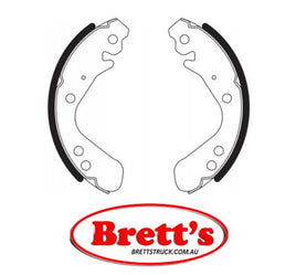 FN0656 BRAKE SHOE SET OF 4 SHOES NiBK JNBK REAR HANDBRAKE Parking Brake FOR HONDA Insight Rear Axle Brake    Nov 99~Dec 06    1.0 L    ZE1    ECA-MF2    Trans:MT Rear Axle Brake    Nov 99~Dec 06    1.0 L    ZE1    ECA1    Trans:MT