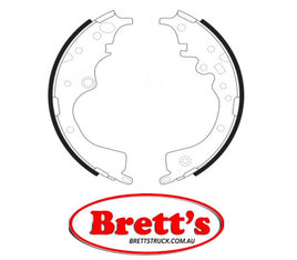 FN1116 BRAKE SHOE SET OF 4 SHOES NiBK JNBK FRONT REAR HANDBRAKE Parking Brake FOR NISSAN    41060-21300 NISSAN    41060-21325 NISSAN    41060-28925 NISSAN    41060-A0800 NISSAN    41060-A082