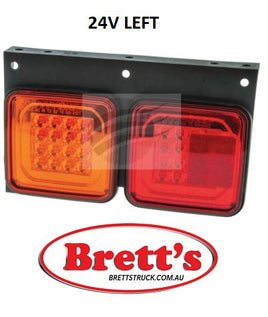 LED125BARML LEFT LH LED REAR STOP/TAILFLASHER ISUZU HINO NISSAN FUSO 2 IN 1 NOT NARVA HELLA L.E.D LED  24V  LUCIDITY  AP LED Range 15440.100  125BARML L.H.S.   STOP/TAIL/INDICATOR LAMP 340MM X 200MM X 60MM LED125 125 SERIES
