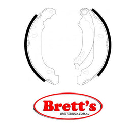 FN0557 BRAKE SHOE SET OF 4 SHOES NiBK JNBK REAR FOR PEUGEOT 306 Rear Axle Brake    Apr 93~Apr 02    1.1 L    5HB    TU1JP