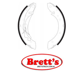 FN0600 BRAKE SHOE SET OF 4 SHOES NiBK JNBK REAR  FOR PEUGEOT 405 Rear Axle Brake    Feb 94~May 97    1.8 L        XU7JP     Rear Axle Brake    Feb 94~May 97    1.9 L        XUD9  Feb 94~May 97    1.9 L        XUD9A