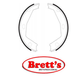 FN0611 BRAKE SHOE SET OF 4 SHOES NiBK JNBK HANDBRAKE Parking Brake FOR JAGUAR XJS Parking Brake    Sep 92~Oct 96    6.0 L        8C10