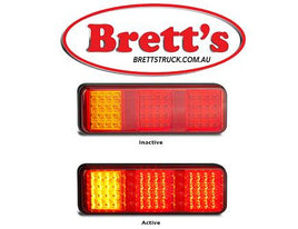 ZZZ LED283ARRM  12V 24V LED STOP/TAIL/BLINKER 283 Series  Features / Specifications Screw or Bolt Mounting with Removable Bracket Dual Voltage 12 Volt - 24 Volt ADR Australian Road Approved IP67 Rated 5 Year 283mm x 100mm x 25mm