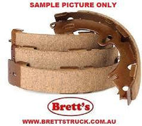 FN1171  BRAKE SHOE SET OF 4 SHOES NiBK JNBK REAR  FOR NISSAN Vanette Largo Rear Axle Brake    Jun 89~Apr 93    1.8 L    KHGNC22    CA18T     Rear Axle Brake    Nov 86~Apr 93    2.0 L    KMGNC22    CA20S