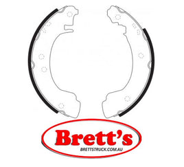 FN1221 BRAKE SHOE SET OF  4 SHOES NiBK JNBK  REAR  FOR NISSAN Primera Rear Axle Brake    May 93~May 96    1.6 L    P10E    GA16DE     Rear Axle Brake    Dec 90~May 96    2.0 L    P10E    CD20
