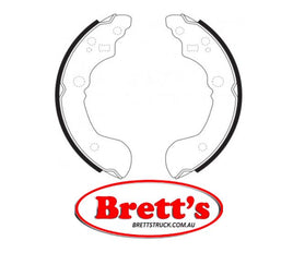 FN1223 BRAKE SHOE SET OF  4 SHOES NiBK JNBK REAR  FOR NISSAN    44060-7E625C NISSAN    440607E625C