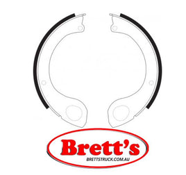 FN1245 BRAKE SHOE SET OF 2 SHOES NiBK JNBK  HANDBRAKE Parking Brake FOR NISSAN Condor CK - CM - CL - CP Parking Brake    May 92~May 95    6.9 L    CM89    FE6#      NISSAN DIESEL UD Truck CW Parking Brake    Jun 86~Jan 90    11700 CC    CW46    PE6T