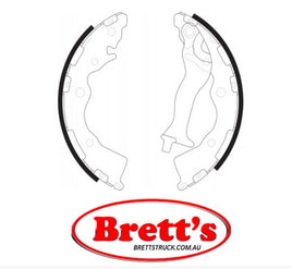 FN0617 BRAKE SHOE SET OF 4 SHOES NiBK JNBK FRONT REAR  FOR HYUNDAI Accent 06 Rear Axle Brake    Jun 06~Oct 10    1.4 L    MC    G4EE     Rear Axle Brake    Sep 06~    1.4 L    CN41    G4EE    Model:SEDAN - 3DR 5P