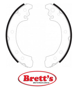 FN0627 BRAKE SHOE SET OF 4 SHOES NiBK JNBK REAR FOR TOYOTA Corolla Rear Axle Brake    Jan 02~Jan 08    1.8 L    ZZE130L    1ZZ-FE TOYOTA    04495-02050