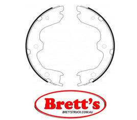 FN0643 BRAKE SHOE SET OF 4 SHOES NiBK JNBK  HANDBRAKE Parking Brake FOR NISSAN Maxima Parking Brake    May 08~Apr 15    3.5 L    A35    VQ35DE     Parking Brake    Apr 15~    3.5 L    A36    VQ35DE