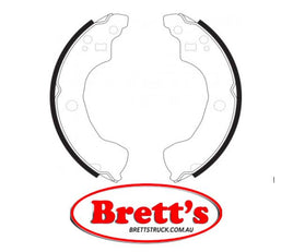 FN1247 BRAKE SHOE SET OF 4 SHOES NiBK JNBK REAR  FOR NISSAN Almera Rear Axle Brake    Feb 00~Nov 06    1.5 L    N16E    QG15DE     Rear Axle Brake    Apr 00~Mar 01    1.5 L    N16    QG15DE