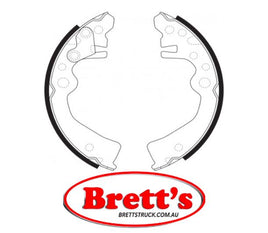 FN1261 BRAKE SHOE SET OF 4 SHOES NiBK JNBK  REAR  FOR  NISSAN Cube Rear Axle Brake    Oct 02~Nov 08    1.4 L    BZ11    CR14DE     Rear Axle Brake    May 05~Nov 08    1.5 L    YZ11    HR1