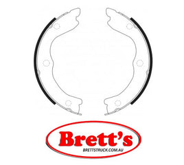FN0650 BRAKE SHOE SET OF 4 SHOES NiBK JNBK  HANDBRAKE Parking Brake FOR NISSAN X-Trail Parking Brake    Oct 00~Aug 07    2.0 L    NT30    QR20DE     Parking Brake    Jun 01~Sep 03    2.0 L    T30    QR20DE Oct 00~Aug 07    2.0 L    PNT30    SR20VET
