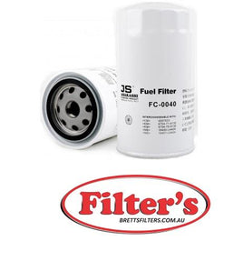 FC0040  FUEL FILTER JCB 32/926138 JCB 33/3Y7208 John Deere RECFF0542100 Kamaz 0521117010 Kenworth K1399760PAC King Long 299008330 Laverda3 23016450 McCormick 711853A1 New Holland 3 2301 6450 Nissan 16400-LA40A Nissan 16401-LA40A Solaris 4894548