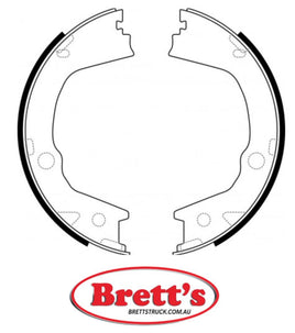 FN0709 BRAKE SHOE SET OF  4 SHOES NiBK JNBK HANDBRAKE Parking Brake FOR SSANGYONG Korando Parking Brake    Mar 10~    2.0 L    WAGON    D20DTF    Drive:2WD SSANGYONG    4833A34000