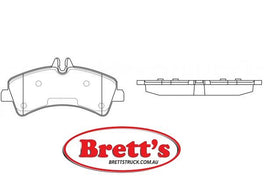 PN0038 DISC PAD SET NiBK JNBK REAR KIT  MERCEDES-BENZ Sprinter : 316 Rear Axle Brake Oct 13~ 2.1 L 906 M 651.955  VOLKSWAGEN Crafter 30, 35,50 (2E)  Rear Axle Brake Jun 11~ 2.0 L 2EA CKTC