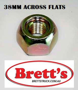11185.001 RH RIGHT HAND FRONT NUT 38MM ALL CANTER MODELS 1995-2005   FE637 4D33-4A 1995-2005 FE639 4D34-3AT3B 1995-2005 FE647 4D33-4A 1995-2005 FE649 4D34-3AT3B 1995-2005 FE657 4D33-4A 1995-2005 FE659 4D33-3AT3B 1995-2005 FG637 FG639