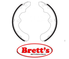 FN1161 BRAKE SHOE SET OF 4 SHOES NiBK JNBK FRONT  FOR NISSAN Atlas/Condor Front Axle Brake    Nov 86~Oct 91    3.5 L    SGH40    FD35     Front Axle Brake    Nov 86~Oct 91    3.5 L    SH40    FD35