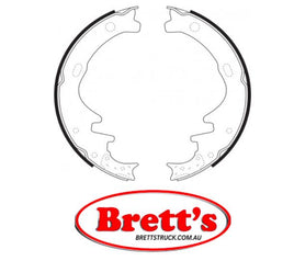 FN1162 BRAKE SHOE SET OF 4 SHOES NiBK JNBK  REAR FOR NISSAN Datsun Truck Rear Axle Brake    Aug 85~Sep 89    1.6 L    CD21    Z16S Aug 85~Sep 89    1.6 L    CGD21    Z16S     Rear Axle Brake    Aug 85~Aug 87    1.8 L    DD21    Z18S