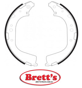 FN1179 BRAKE SHOE SET OF 4 SHOES NiBK JNBK REAR Parking Brake FOR NISSAN Safari Rear Axle Brake    Aug 87~Sep 99    4.2 L    Y60    TB42S    BrkSys:Rear Drum Brake Nov 87~Sep 99    4.2 L    Y60    TD42    BrkSys:Rear Drum Brake