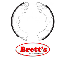 FN1185 BRAKE SHOE SET OF 4 SHOES NiBK JNBK REAR FOR NISSAN Wingroad Rear Axle Brake    Oct 90~Jun 95    1.3 L    WY10    GA13DS     Rear Axle Brake    Oct 90~Jun 99    1.3 L    VY10    GA13D# Jul 93~Jun 99    1.3 L    MVY10    GA13DS