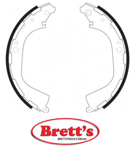 FN1189 BRAKE SHOE SET OF  4 SHOES NiBK JNBK  REAR  FOR NISSAN Xterra Rear Axle Brake    May 99~Jan 05    2.4 L    WD22    KA24DE     Rear Axle Brake    May 99~Jan 05    3.3 L    WD22    VG33E