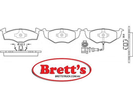 PN0113W DISC PAD SET NiBK JNBK FRONT KIT  VOLKSWAGEN Golf Van (Hatchback)  Front Axle Brake Aug 95~Sep 97 1.4 L AEX Front Axle Brake Aug 95~Sep 97 1.4 L AEX