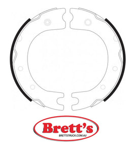 FN2298 BRAKE SHOE SET OF 2 SHOES NiBK JNBK HANDBRAKE Parking Brake FOR DAIHATSU Delta Parking Brake May 99~Jun 03 3.7 L BU301  Parking Brake May 99~Jun 03 3.7 L BU306  Parking Brake May 99~Jun 03 3.7 L BU346