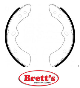 FN3333 BRAKE SHOE SET OF 4 SHOES NiBK JNBK FRONT Parking Brake FOR MAZDA Titan Mar 83~Apr 89    2.5 L    WE5AT    XA Apr 89~Jan 92    2.5 L    WG5AT    XA Apr 89~May 95    3.0 L    WGFAT    HA May 95~Apr 99    3.0 L    WGSAT    VS
