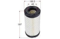 A0690 AIR FILTER   Primary Applications:: BUNTON 5985000; CARRIER 30-60049-20; INGERSOLL-RAND 36890135; KUBOTA K1211-82321; NELSON 870119N; TRANSICOLD 30-60049-20; THERMO-KING 2615077; THERMO-KING 2C26769H01; TORO 99-3173; WACKER 116286