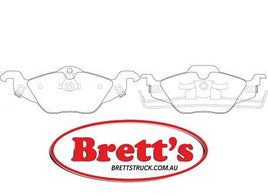 PN0189  DISC PAD SET NiBK JNBK FRONT REAR KIT OPEL (Vauxhall) Astra  Front Axle Brake Sep 95~May 01 1.4 L X14XE Front Axle Brake Feb 98~May 01 1.4 L Z14XE