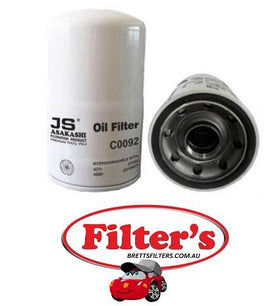 C0092 OIL FILTER SUMITOMO SH200-1 &-3 DEAWOO HITACHI EX120-3 EX200 EX270 C-1305 CUMMINS ENGINES V6-150 & V8-210 SMALL VEE SERIES CUMMINS ENGINES VT225 & V555 SMALL VEE SERIES HINO FS1K 1998-2008 HINO RANGER 10 FM M10C ENGINE - 1999-