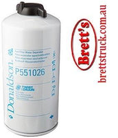 FC0030X FUEL WATER SEP FILTER  FC0030   P551026   FUEL FILTER  WATER SPIN ON TWIST DRIAN VOLVO 11110668 MERC 4771302  0004771302 FLEETGAURD FS19914 DONALDSON P551026