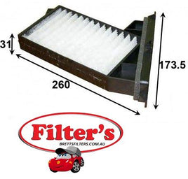 AC23508 CABIN AIR FILTER MITSUBISHI  CA-10080  JSAC3508 MAHLE/KNECHTLA384 MITSUBISHIMR315876 MITSUBISHIXR315876  CA-10080