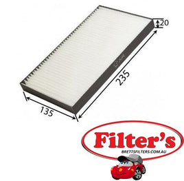 AC22001 CABIN AIR FILTER REAR CONSOLE Nissan    Elgrand 3.5L V6    2002-  E51 Petrol VQ35DE  MPFI DOHC 24V AC22001 WACF0167 27495-WL000 27495WL000