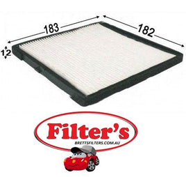 AC11311 CABIN AIR FILTER  HYUNDAI Cabin Filter For Kia Picanto TA Petrol 4Cyl 1.2L 16V Refer Ryco RCA351P