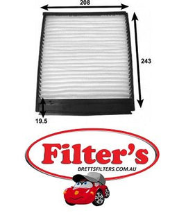 AC22506 CABIN AIR FILTER  NISSAN Micra  Cabin    Aug 92~Nov 02    1.0 L   1L K11E    CG10DE Cabin    Aug 92~Dec 02    1.3 L    1.3L K11E    CG13DE