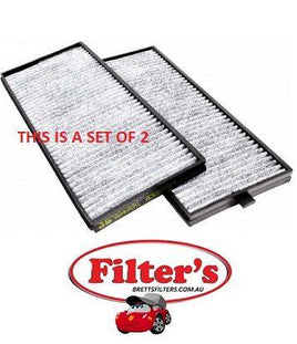AC9307SET CABIN AIR FILTER  KIT OF 2  HYUNDAI GETZ TB 1.3L 4CYL G4EA1 MPFI SOHC 12V 2003-2005 HYUNDAI GETZ TB 1.4L 4CYL G4EE5  TB 1.5L 4CYL G4EC2   TB 1.6L 4CYL G4ED5