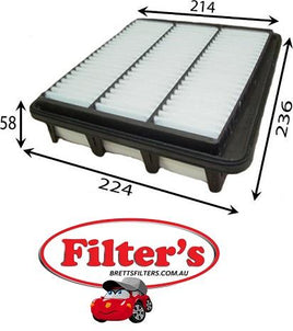 A11499  AIR FILTER    A1533 28113-3K200    HYUNDAI GRANDEUR GRANDEUR 3.8L V6 2006-ON HYUNDAI SONATA 6CYL SONATA NF SERIES 3.3L PETROL MPFI G6DB4 V6 2005-2010 WA5059