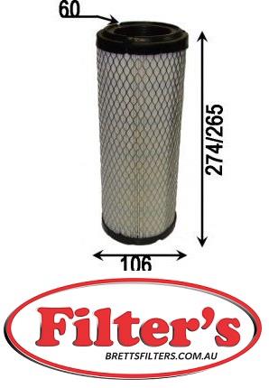 SA 16074 SA16074 AIR FILTER HIFI BOBCAT 325 325 D 328 328 D 328 G