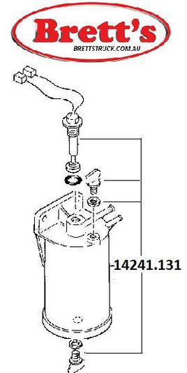 ! SPEC 14241.131 FUEL FILTER WATER TRAP SEPERATOR ASSY MAZDA TITAN  SE01-13-840 SE0113840  MAZDA T3500 1989-1995 3500 3.5L